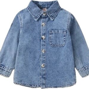 New boy’s faded western denim shirt size 6